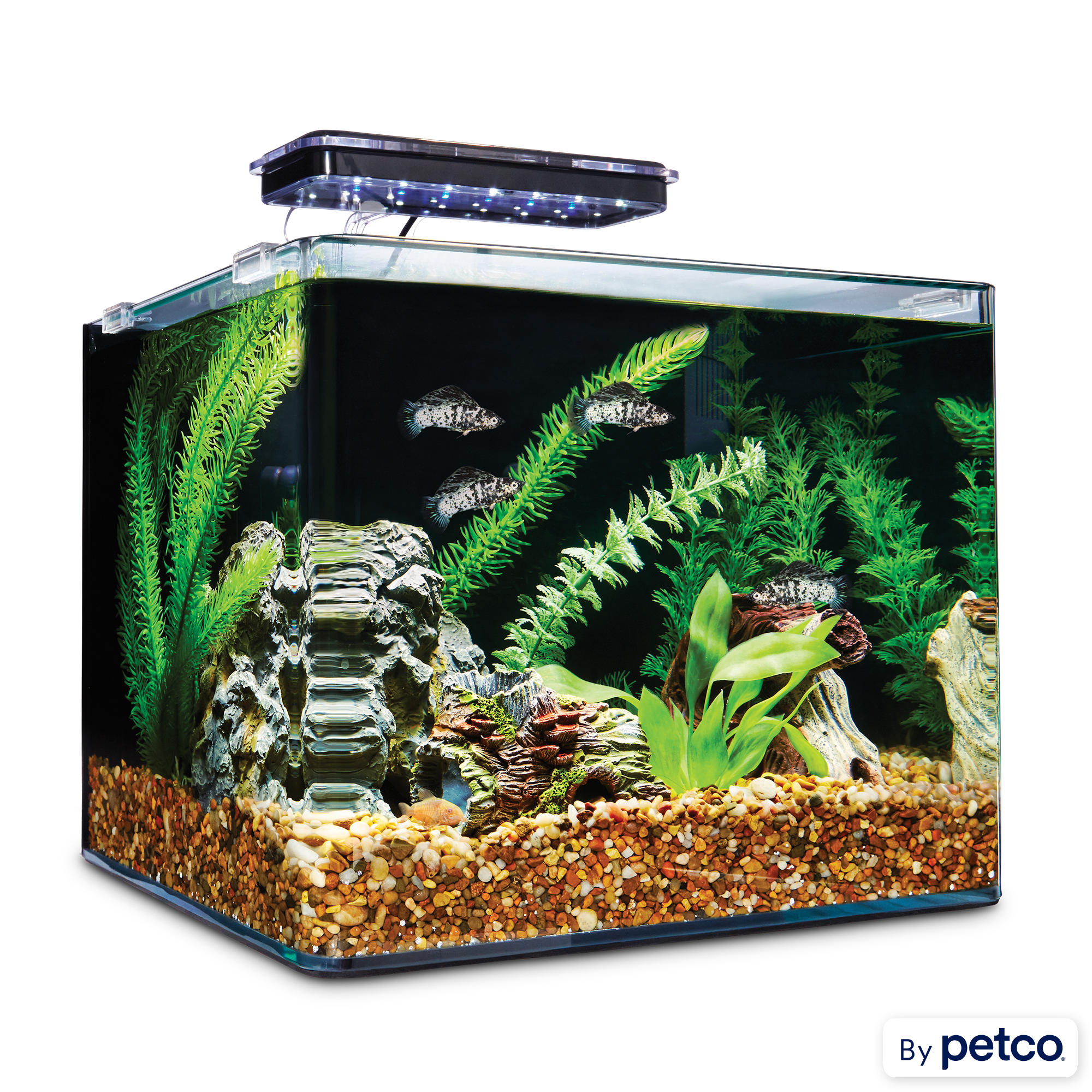 Aquarium Tank Gifts New Building Block Ornamental Betta Fish Tank