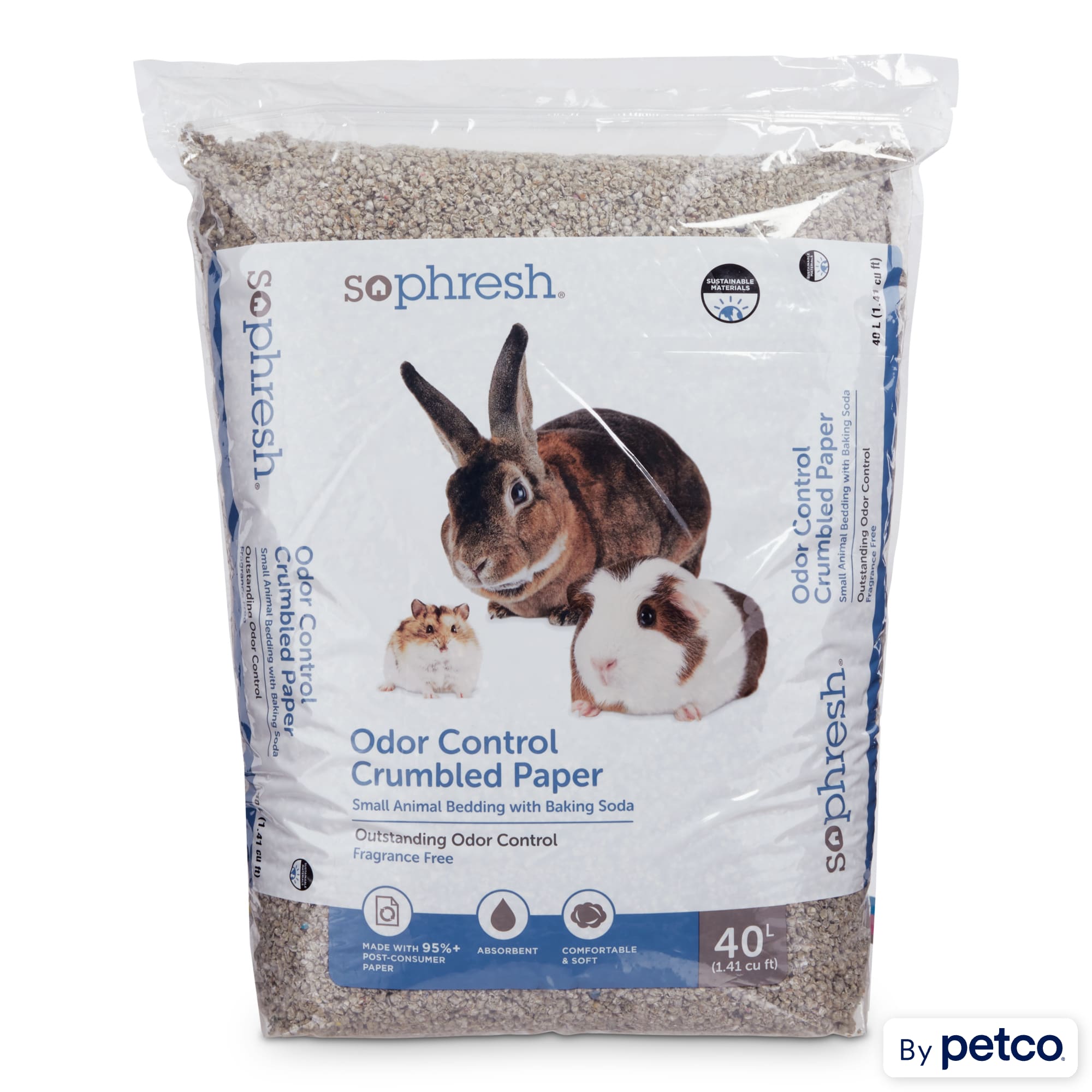 So Phresh Crumbled Paper Small Animal Bedding 40 L Petco