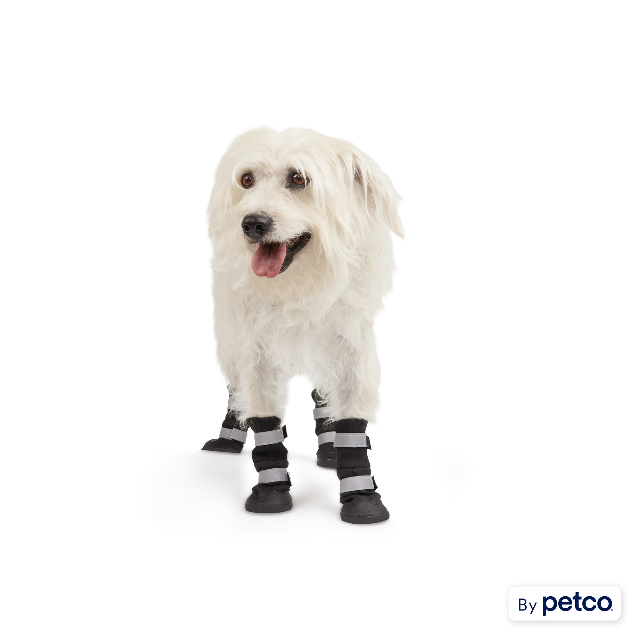 12 Pieces Dog Socks Non-Slip Dog Boots with Straps Rubber Sole