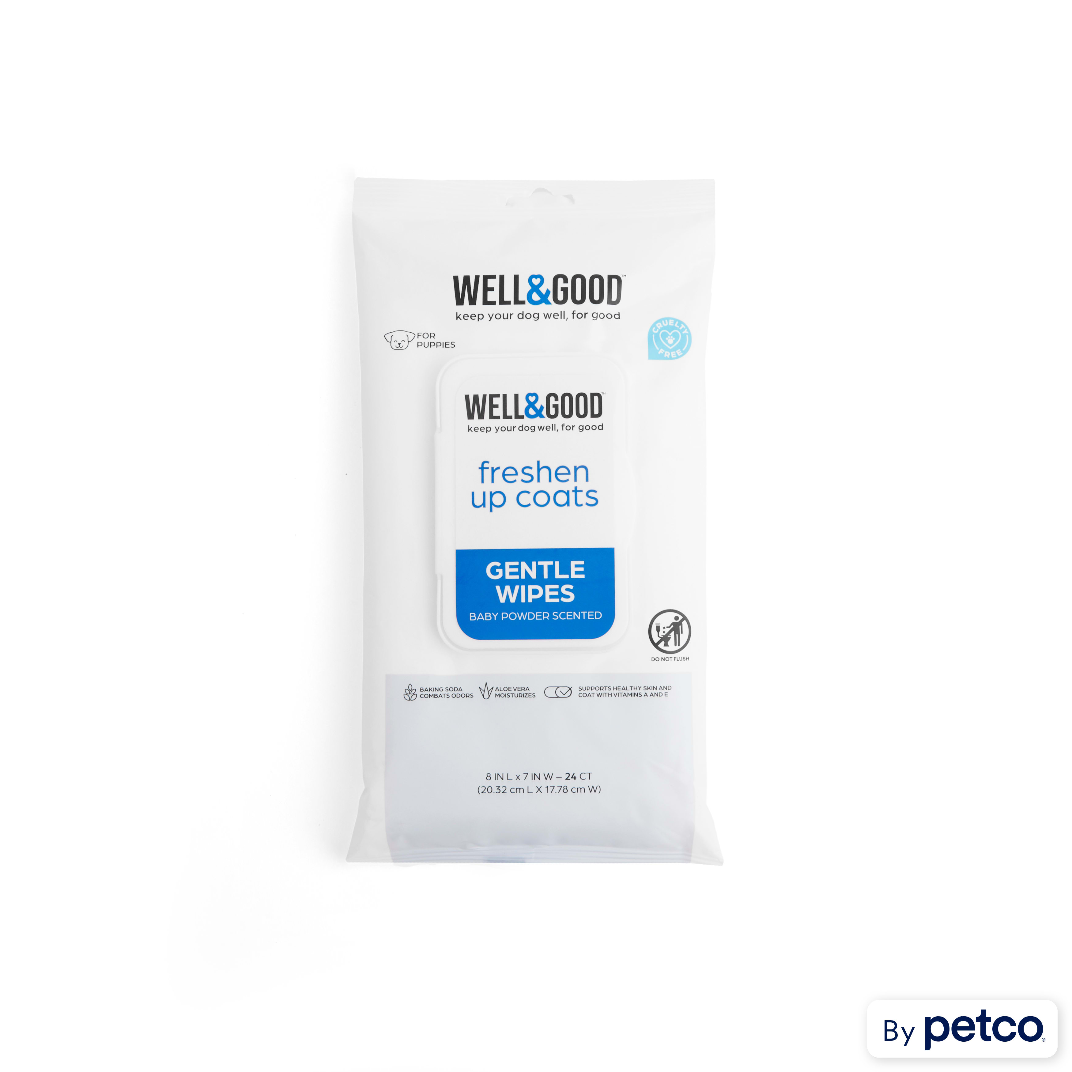 Well Good Puppy Gentle Wipes Count of 100 Petco