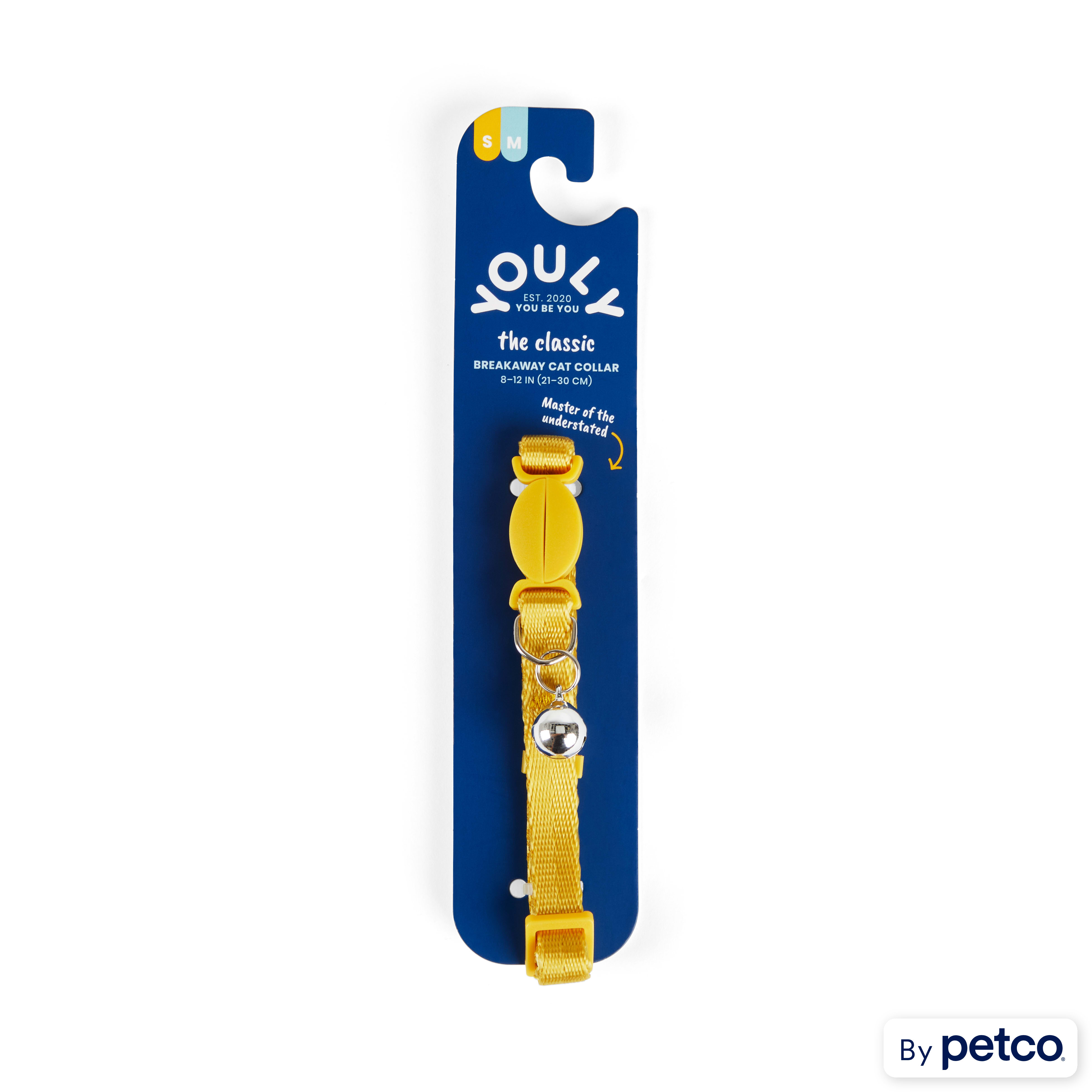 Youly The Classic Yellow Breakaway Cat Collar One Size Fits All