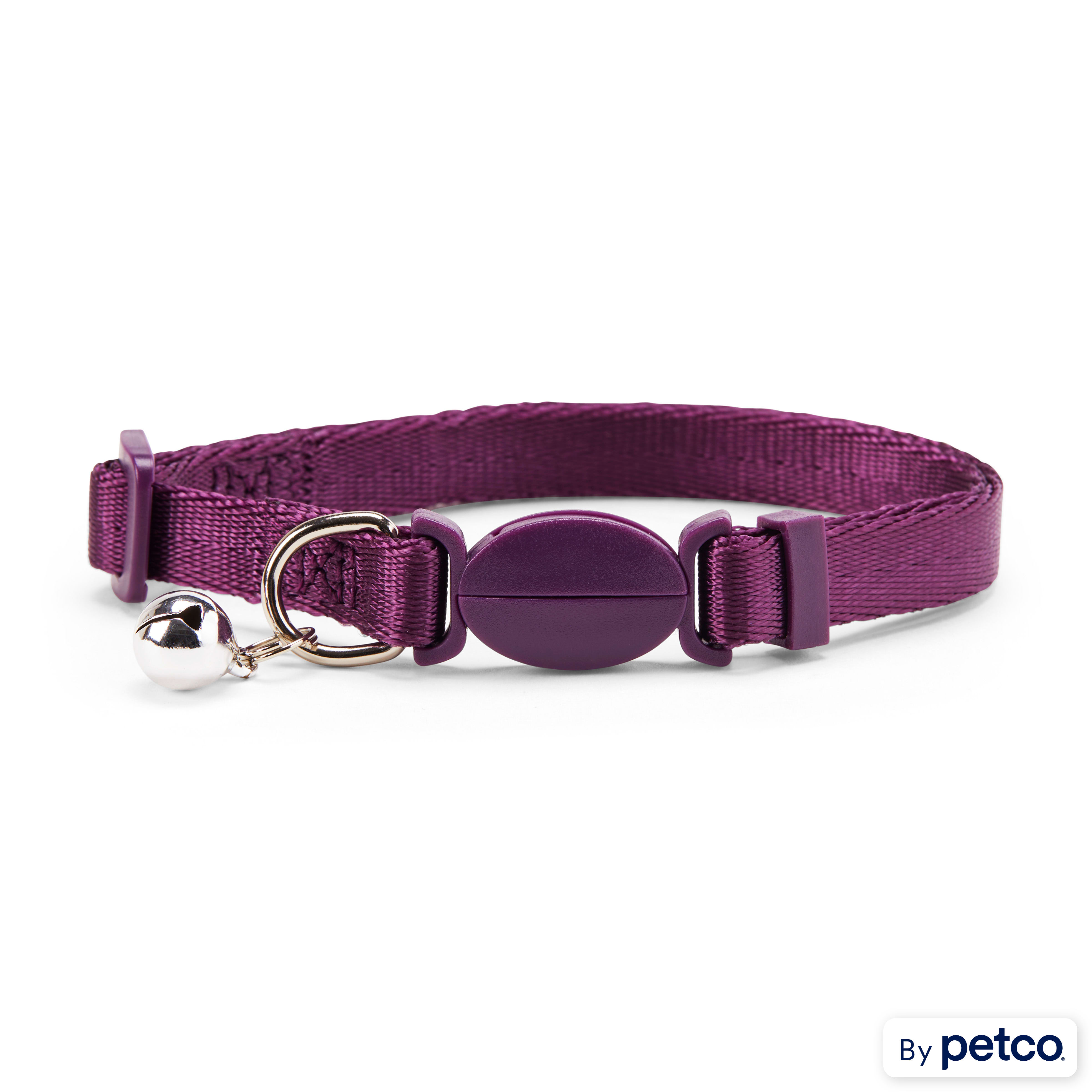 YOULY The Classic Purple Breakaway Large Cat Collar Petco