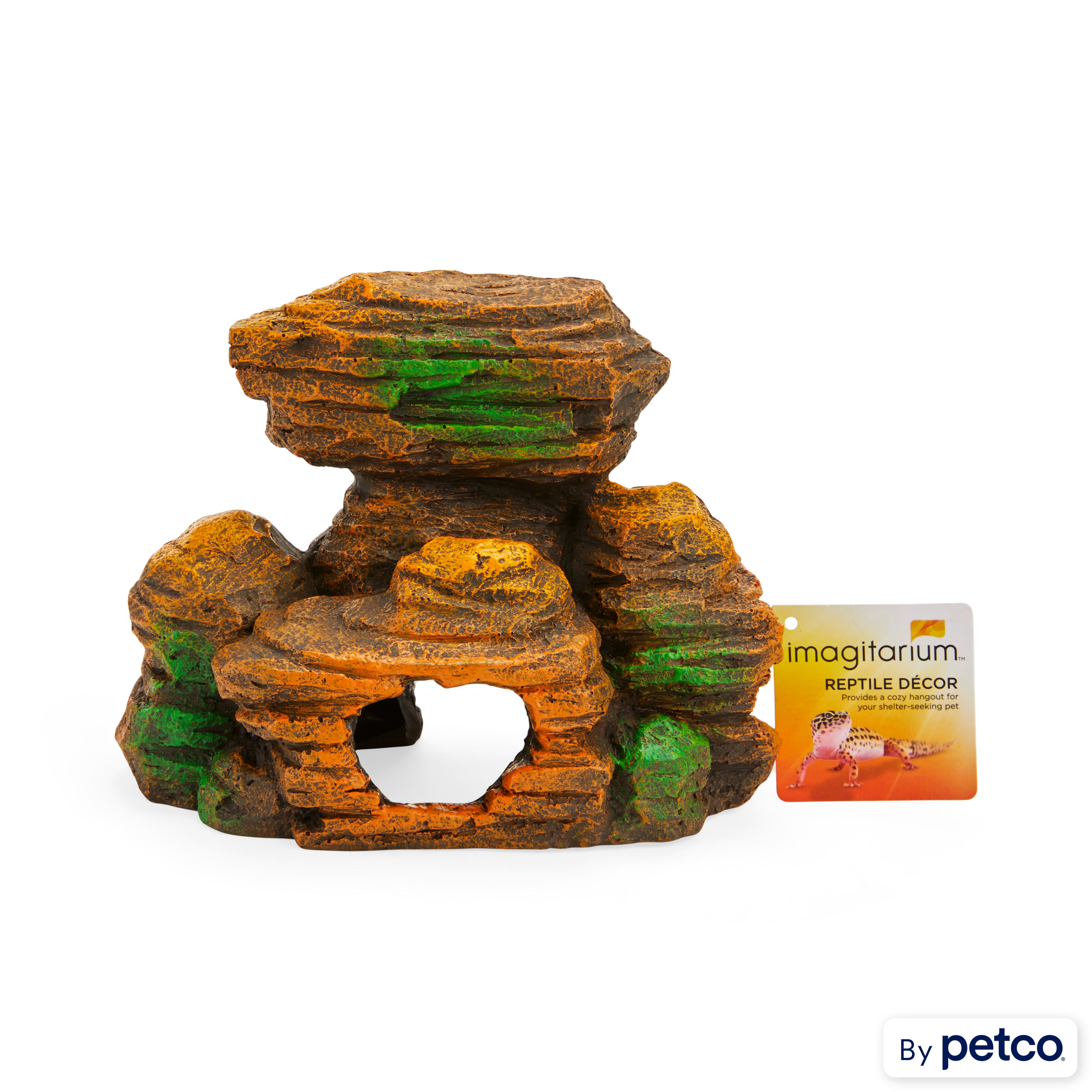 Imagitarium Reptile Rock Hideaway Decorative Habitat Piece