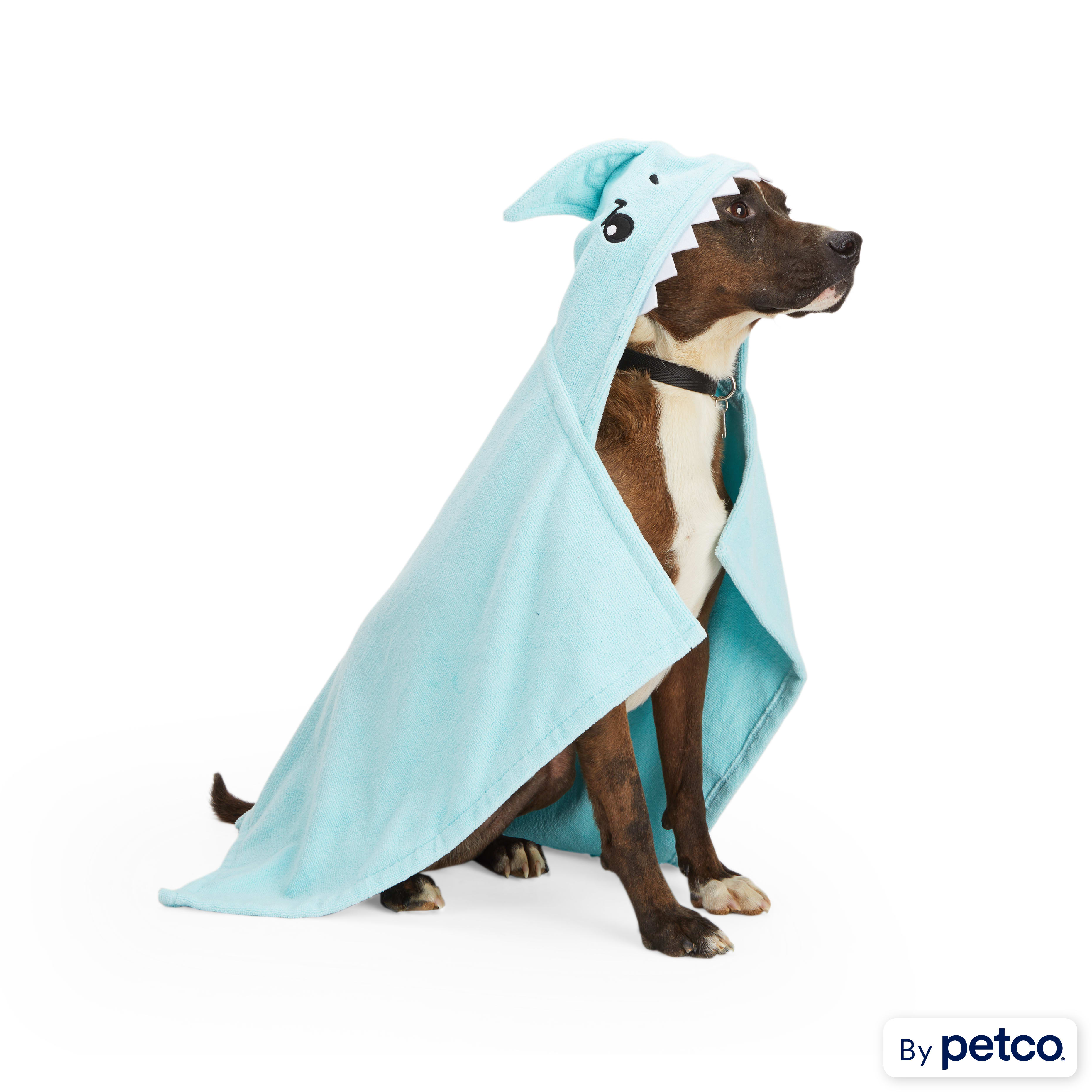 Well & Good Chracter Robe Shark Dog Towel - 0.46 lb