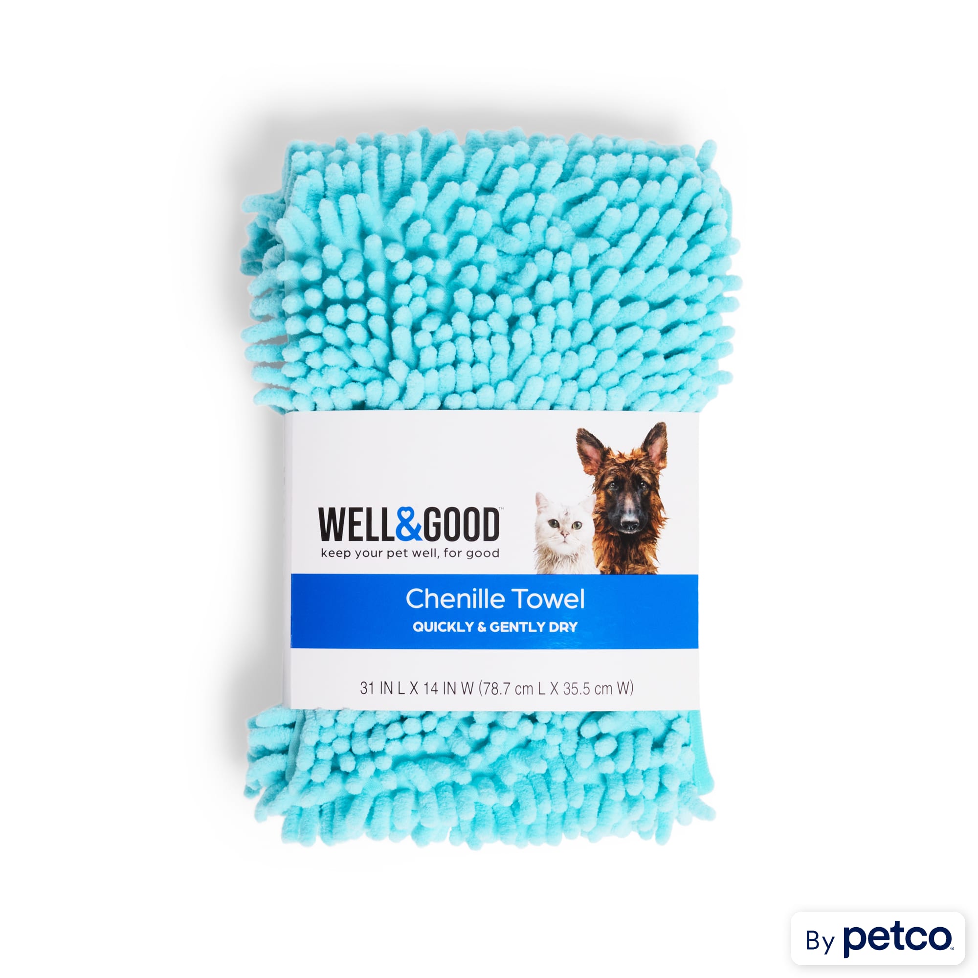 Well Good Shaggy Chenille Pet Towel in Various Styles Medium Petco