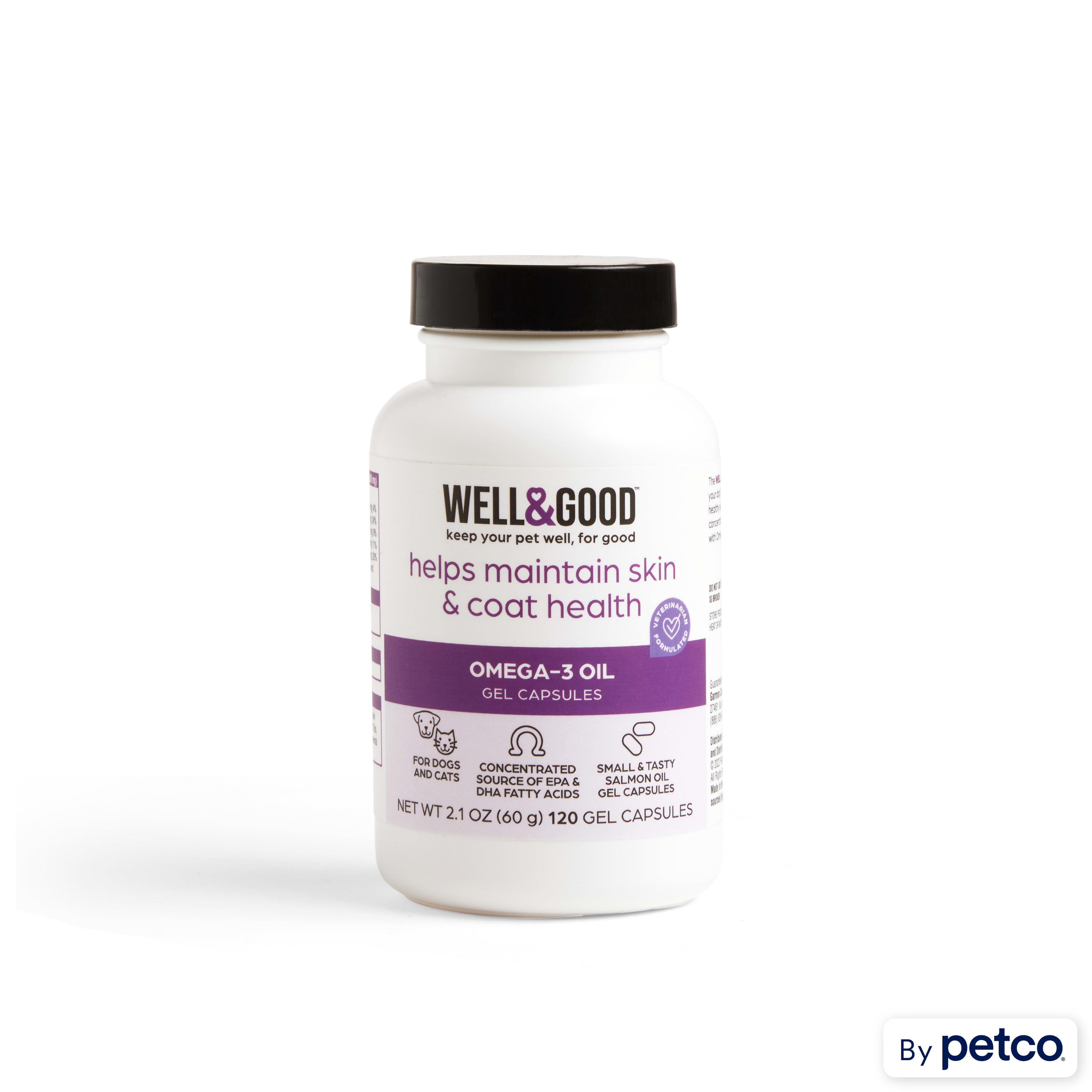 Well Good Dog Omega 3 Oil Gel Capsules Count of 120 Petco
