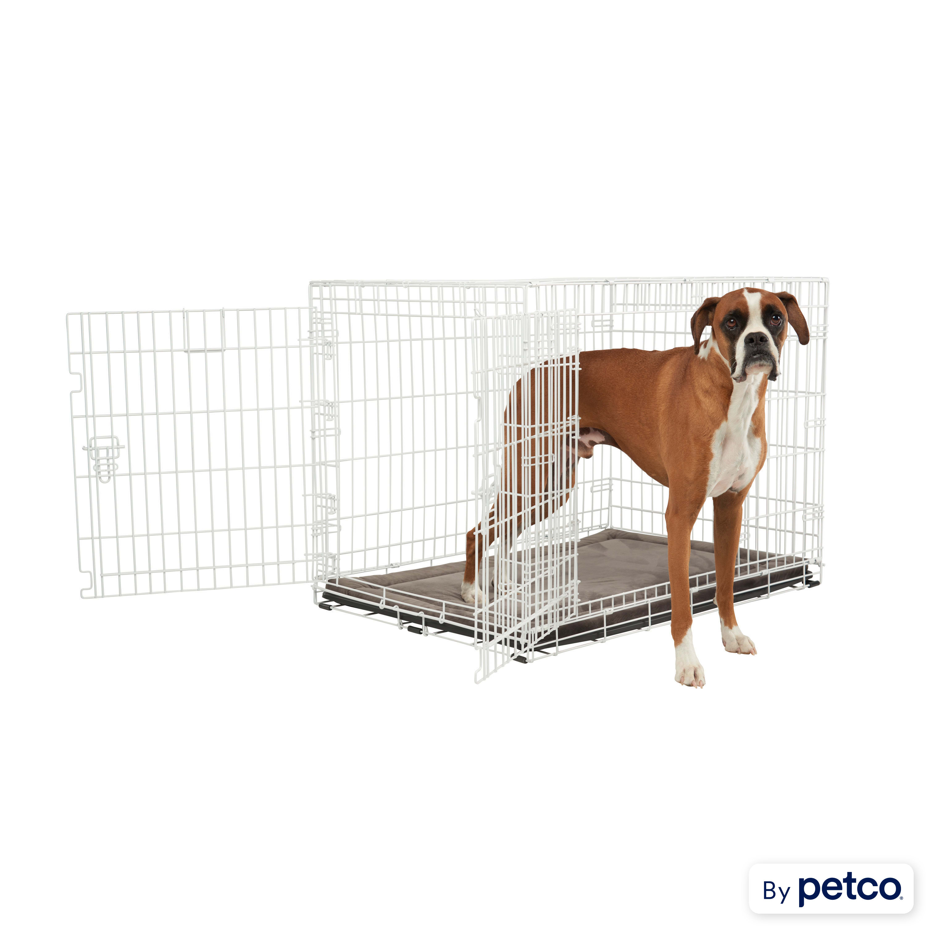 Dog crate reversible door best sale
