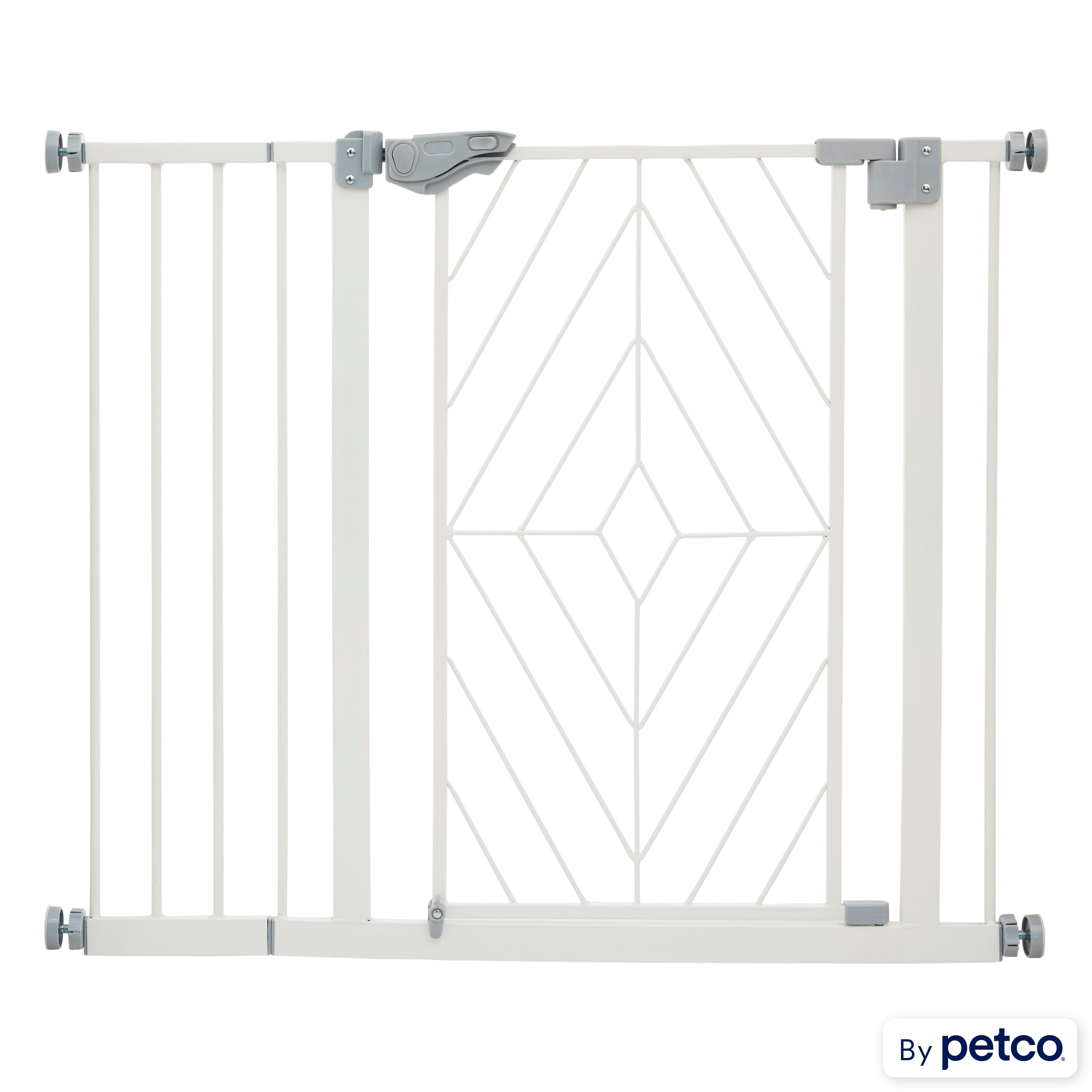 EveryYay Modern White Adjustable Secure Dog Gate