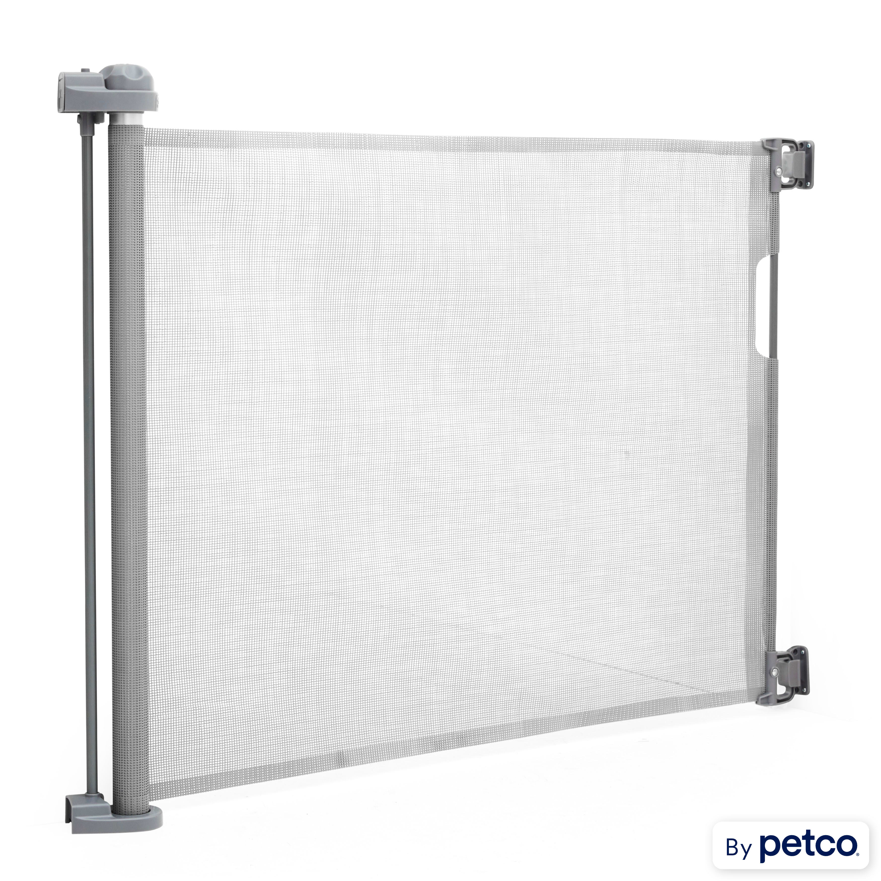 Retractable mesh pet gate top