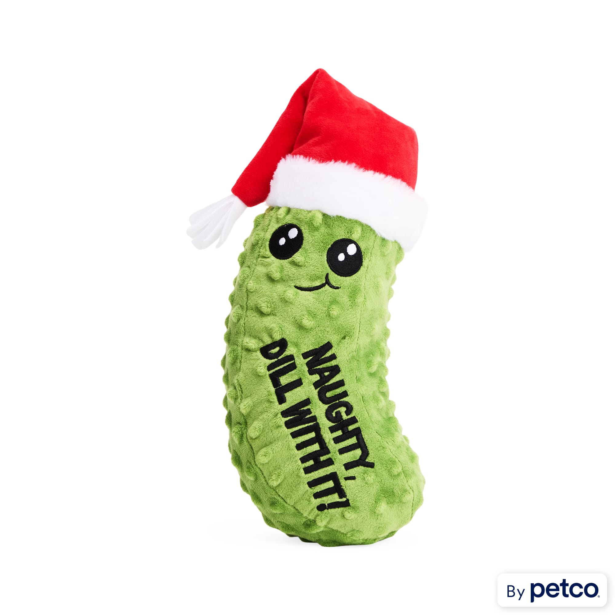 Merry Makings Plush Naughty Pickle Dog Toy Large Petco