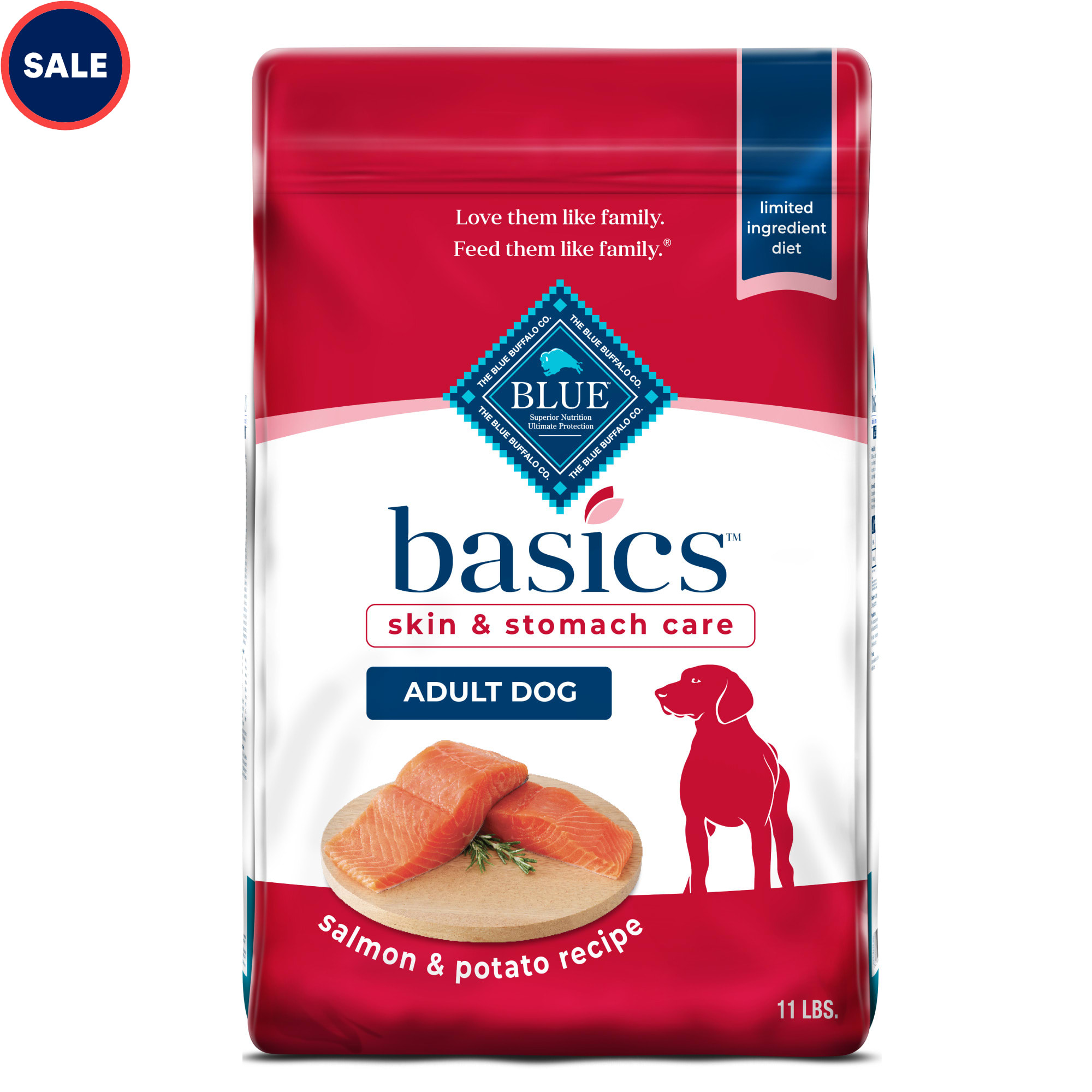 Blue Buffalo Blue Basics Skin Stomach Care Natural Adult Salmon