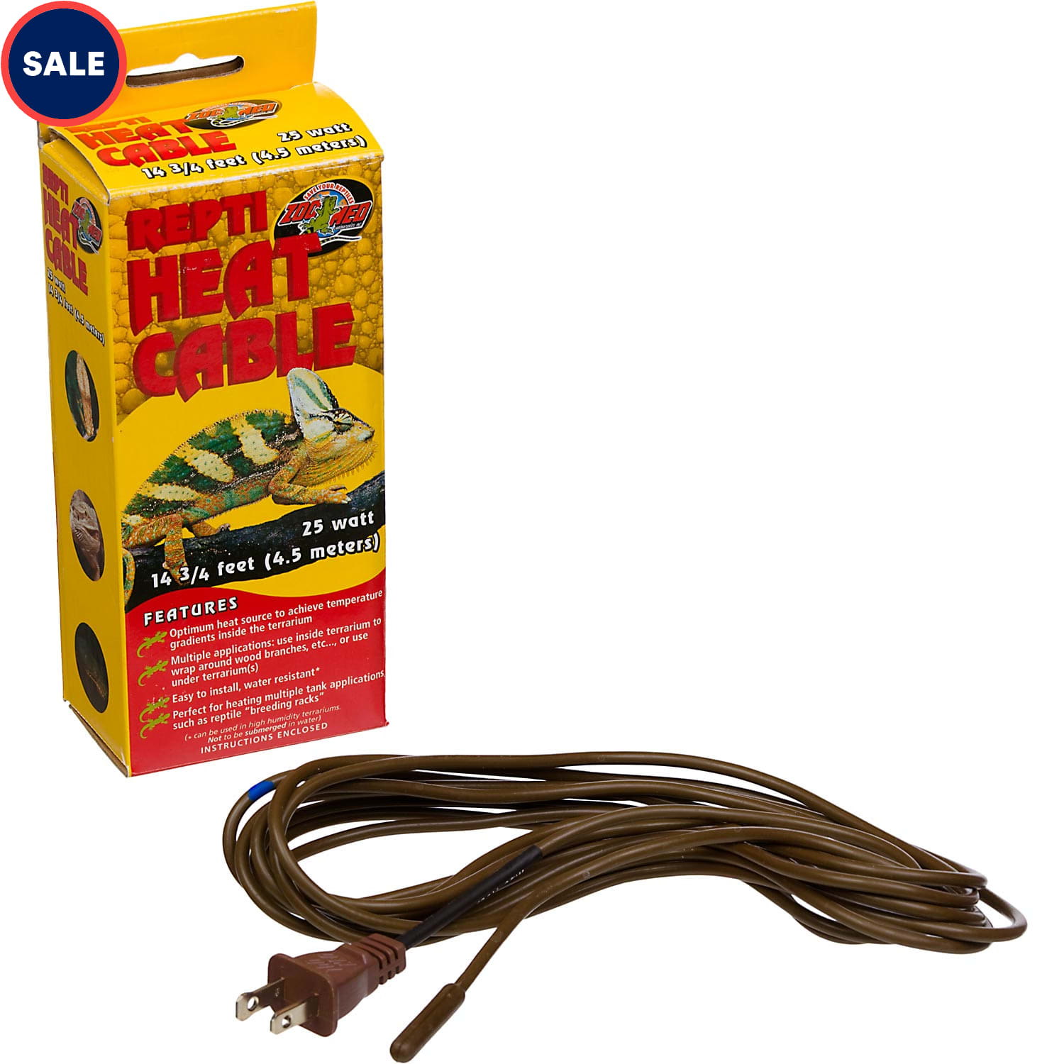 Zoo Med Repti Heat Cable, 14.75' Length | Petco