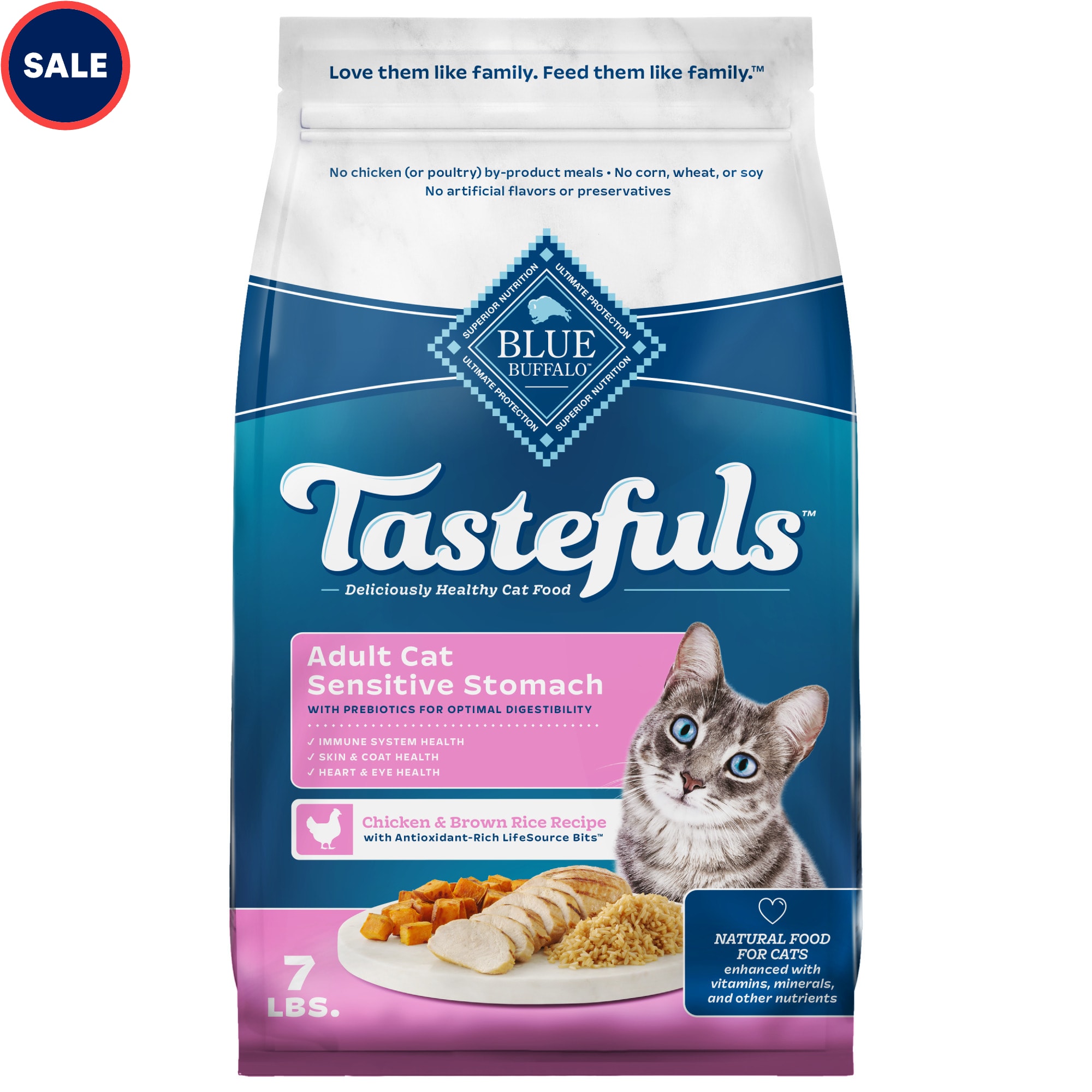 Blue Buffalo Blue Tastefuls Chicken and Brown Rice Recipe Adult