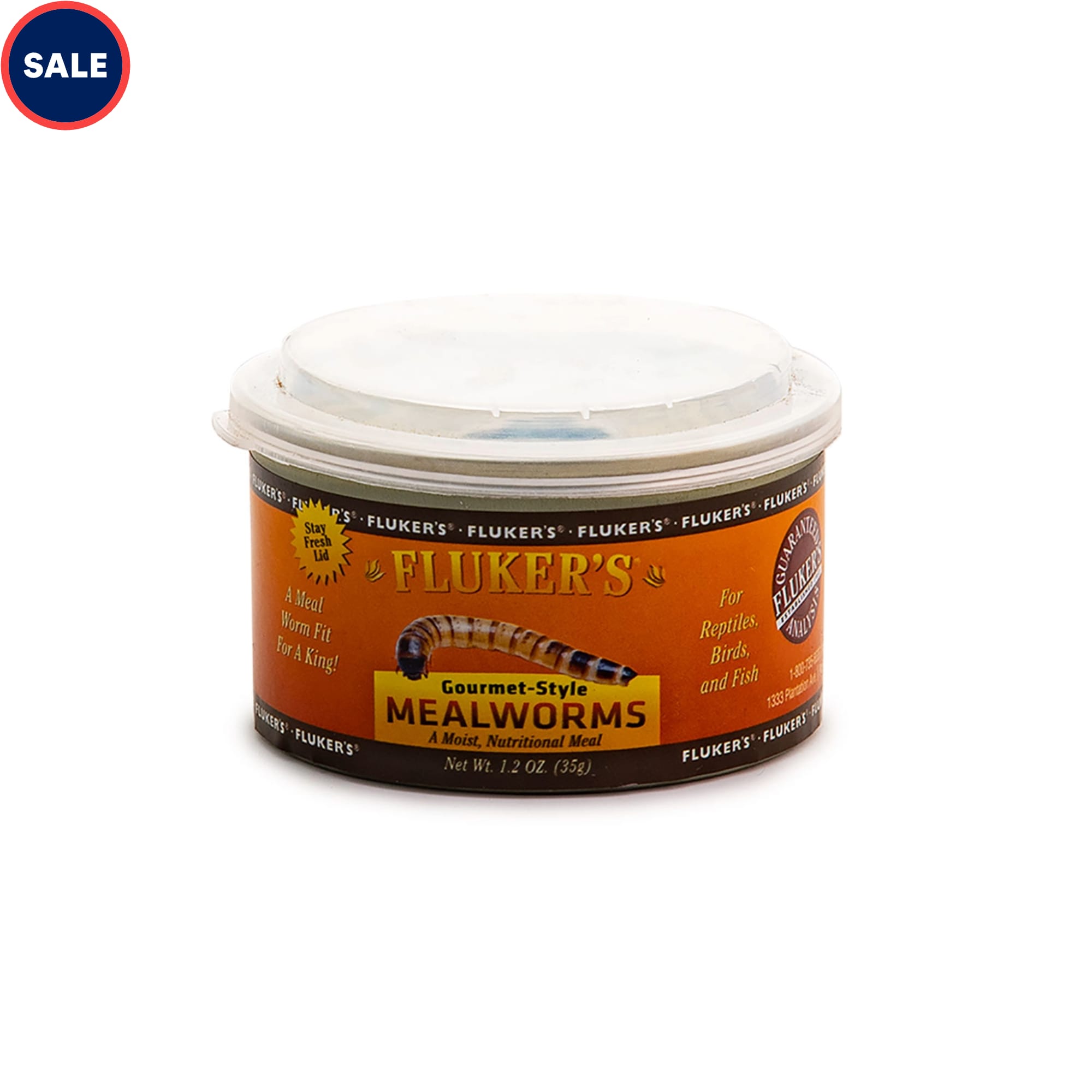 Fluker s Gourmet Mealworms for Reptiles Birds Fish 1.2 oz