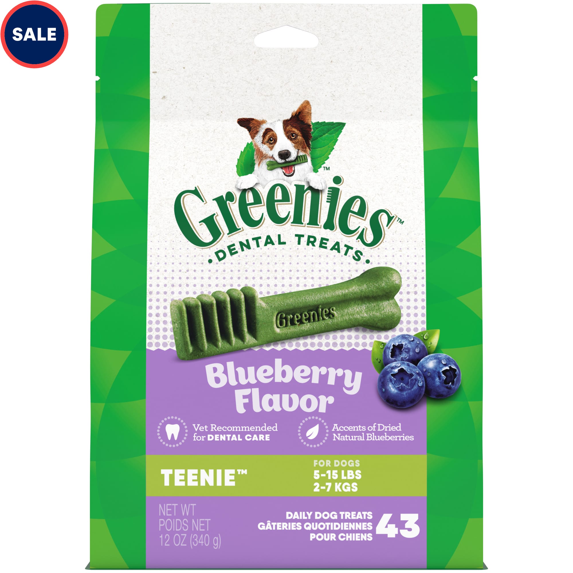Blueberry greenies hot sale large