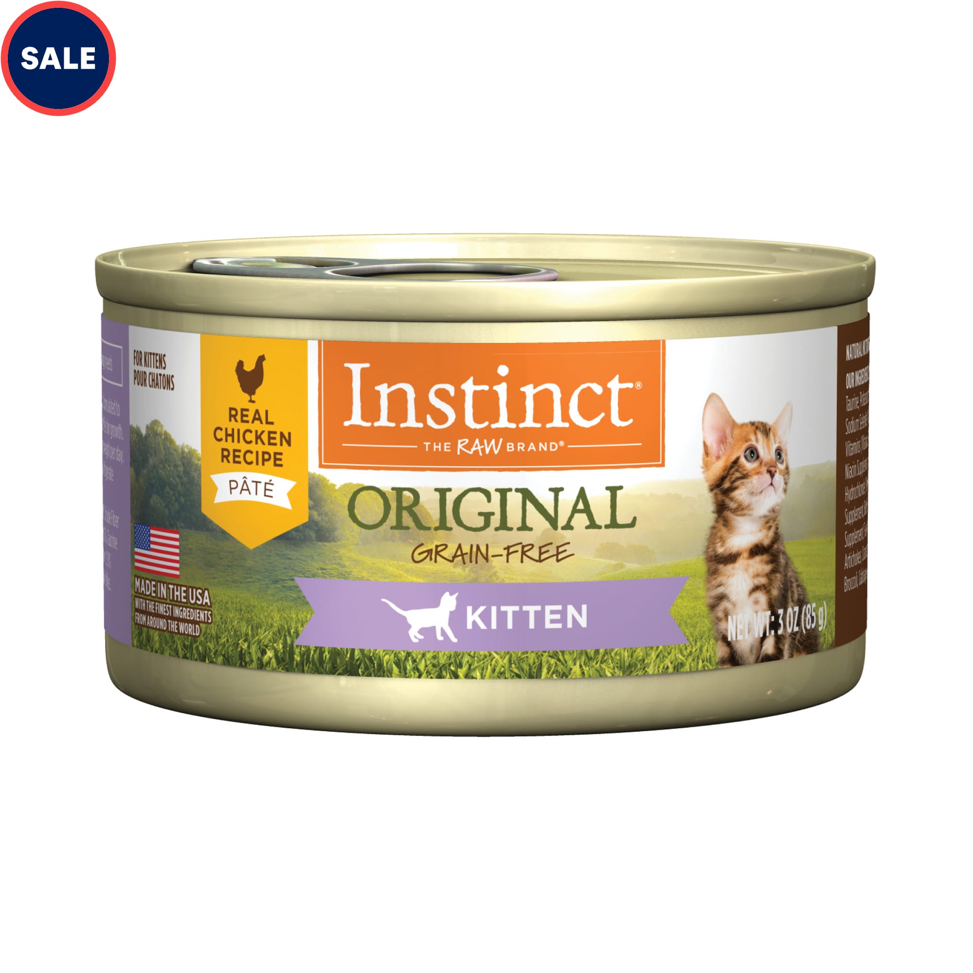 Instinct Original Kitten Grain Free Real Chicken Recipe Natural Wet