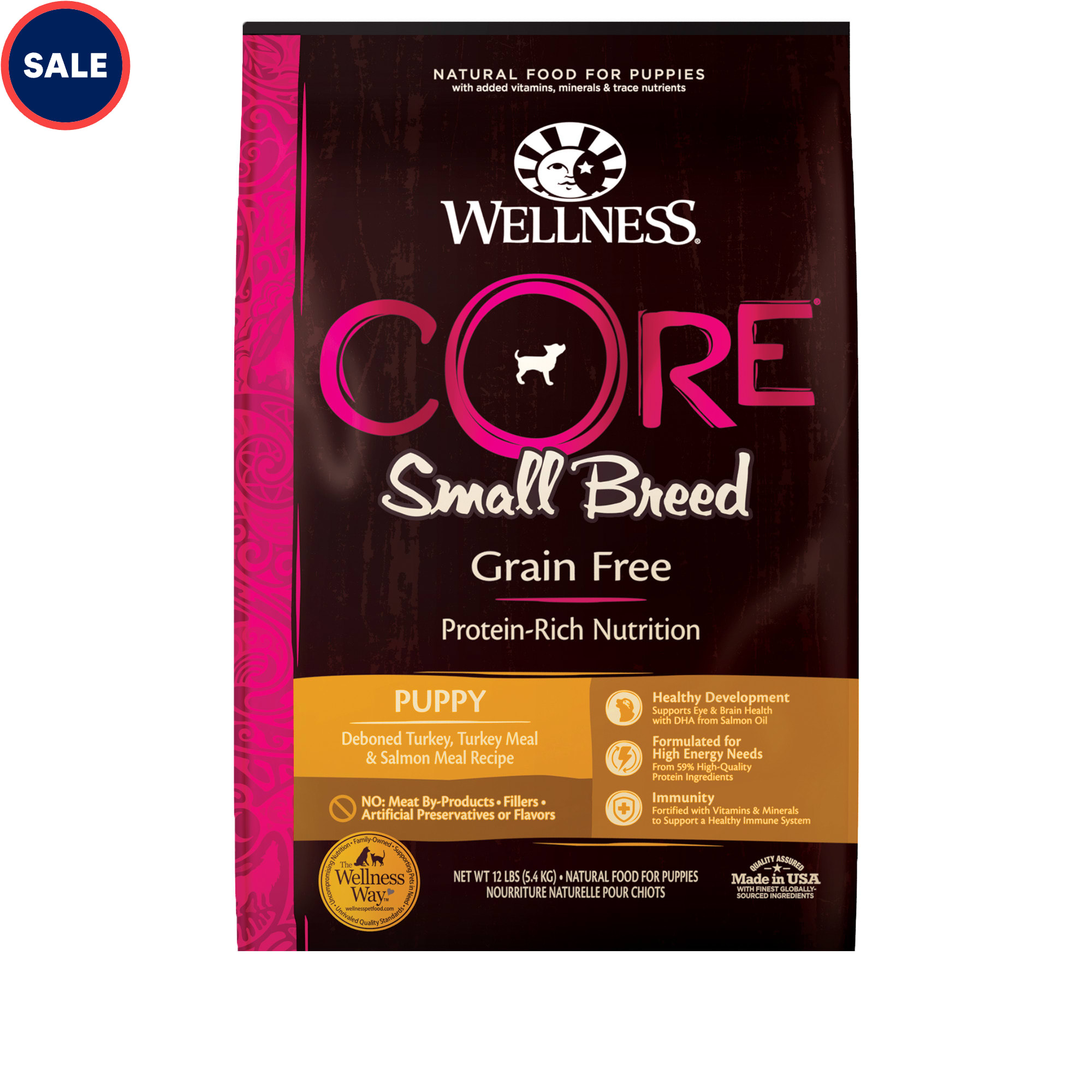 Wellness CORE Natural Grain Free Small Breed Dry Puppy Food