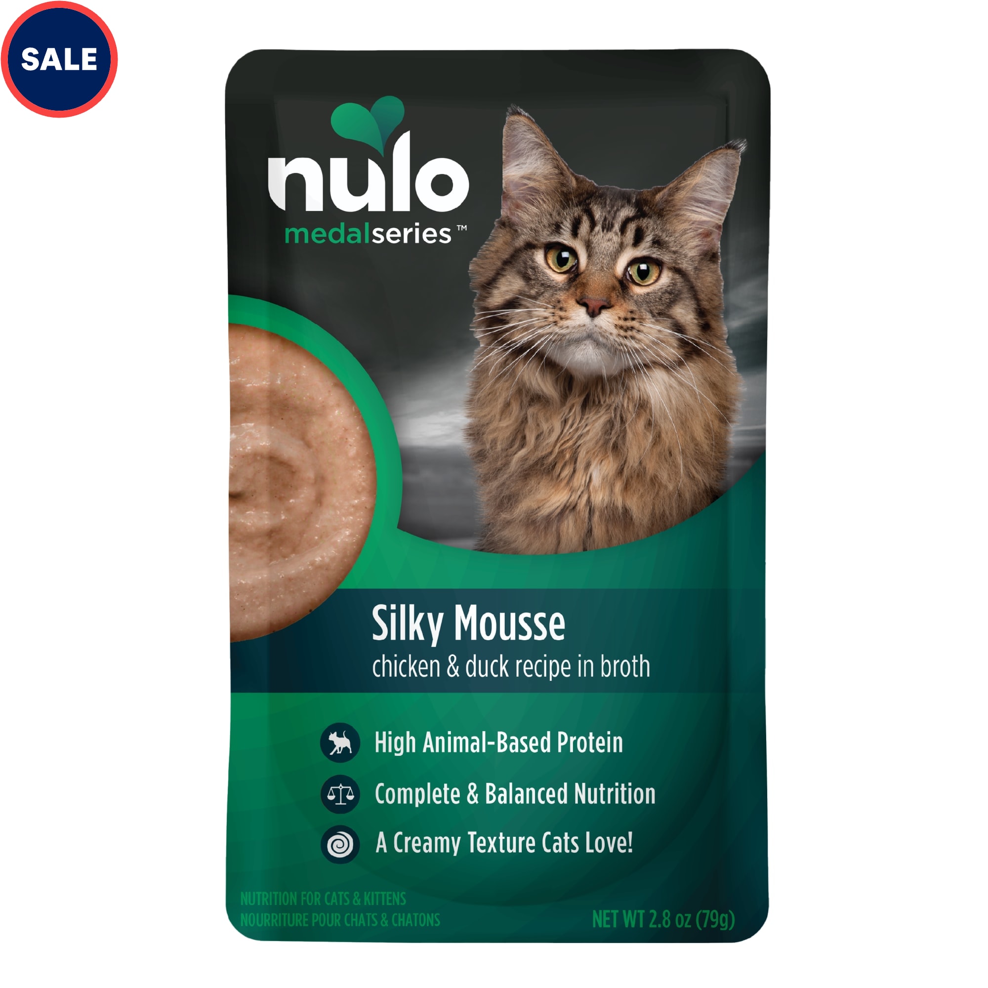 Nulo MedalSeries Chicken Duck Silky Mousse Wet Cat Food 2.8