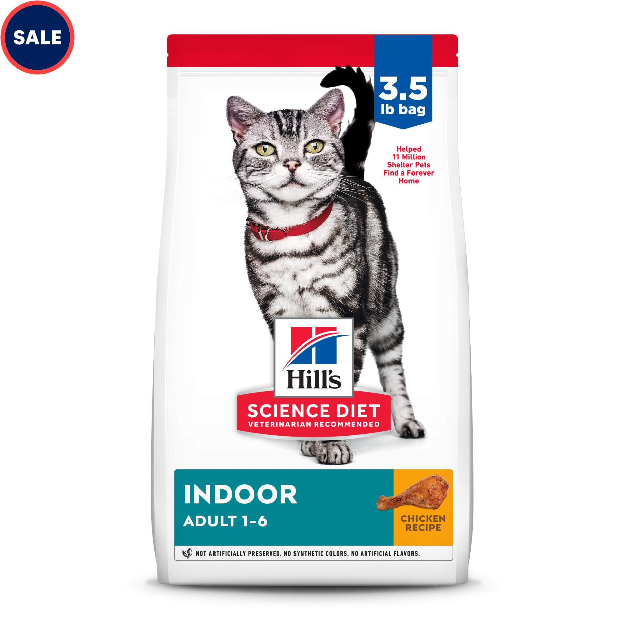 Hill s Science Diet Adult Indoor Chicken Recipe Dry Cat Food 15.5