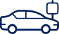 Outline of a compact car