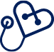 Heart shaped stethoscope