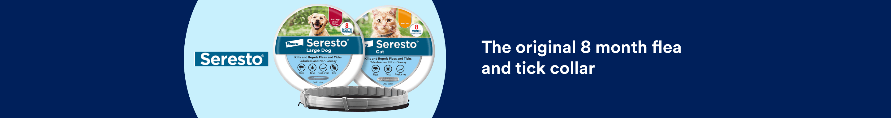 Seresto. The original 8 month flea and tick collar.