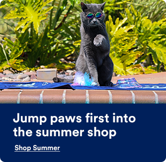 Jump paws first into the summer shop. Shop summer.