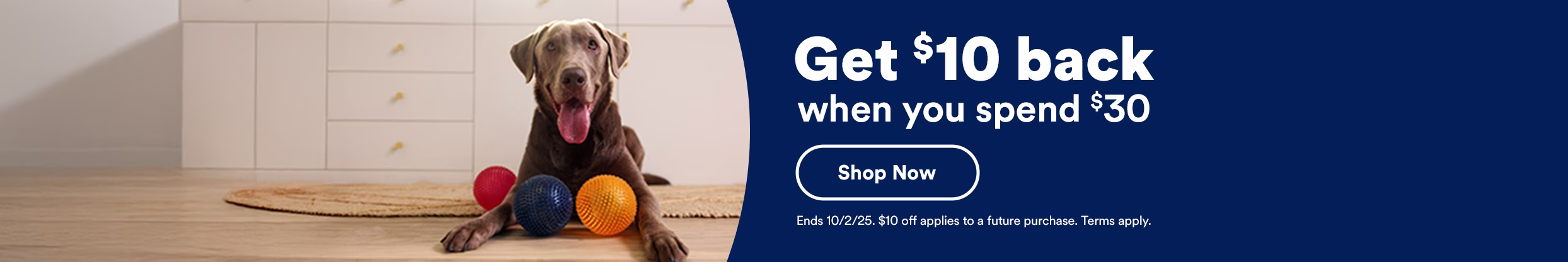 Get $10 back when you spend $30. Shop Now. Ends 10/2/25. $10 off applies to a future purchase. Terms apply.