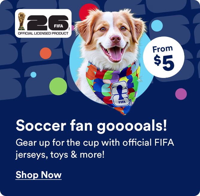 Soccer fan gooooals! Gear up for the cup with official FIFA jerseys, toys & more! Shop now.