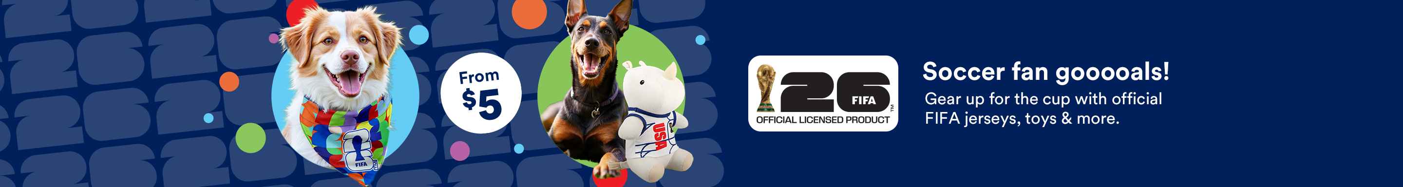 Soccer fan gooooals! Gear up for the cup with official FIFA jerseys, toys & more. From $5.