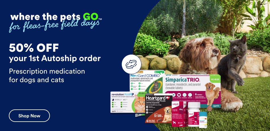 Where the pets go for fleas-free field days. 50% off your first Autoship order. Protect dogs & cats from fleas, ticks & mosquitoes. Shop now.