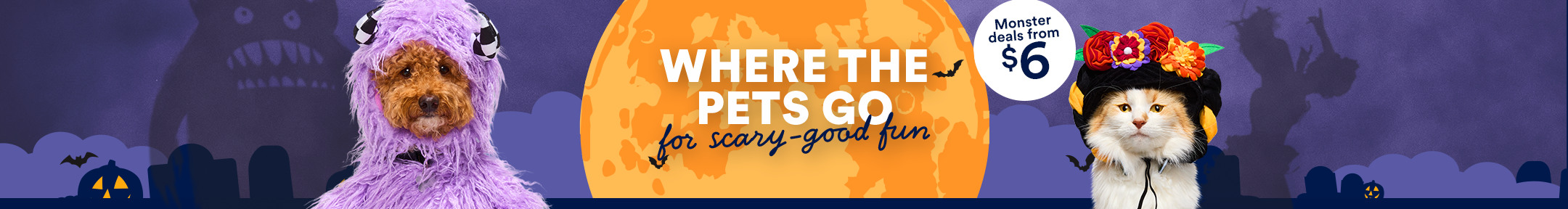 Where The Pets Go for scary-good fun. Monster deals from $6.