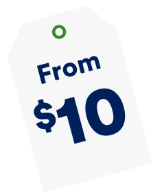 From $10