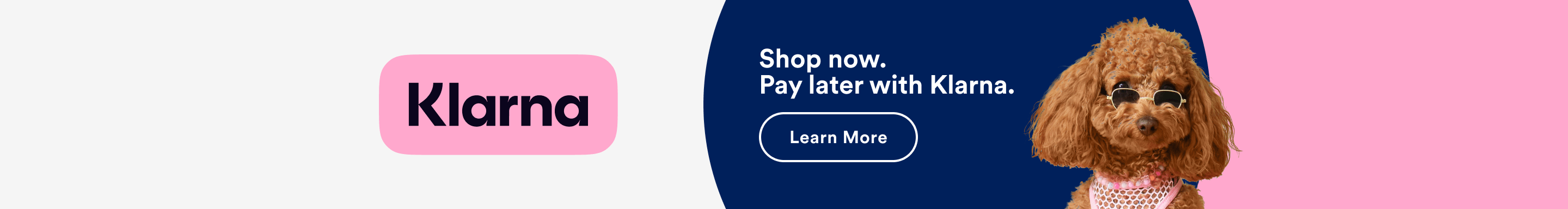 Shop now. Pay later with Klarna. Learn more.