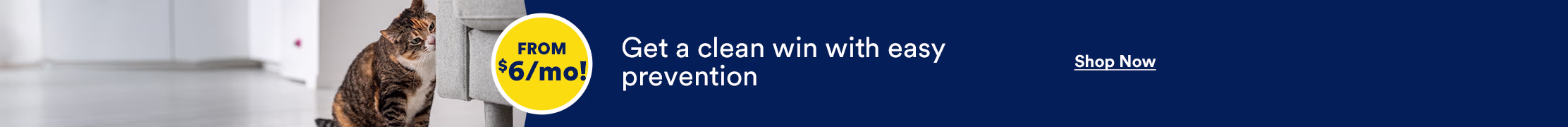 Get a clean win with easy prevention. From $6 a month. Shop now.