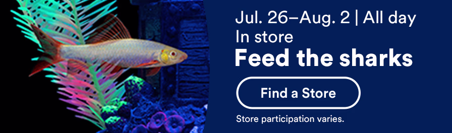 Jul. 26-Aug. 2 | All day In store. Feed the sharks. Fina a store. Store participation varies.