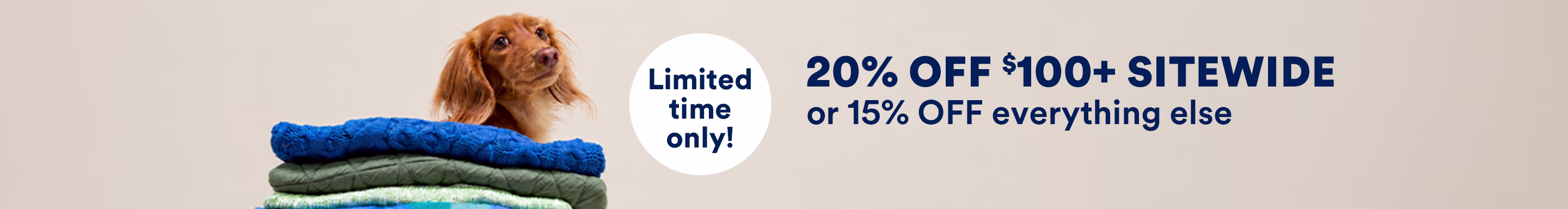 Limited time only! 20% OFF $100+ SITEWIDE or 15% OFF everything else. Use code SAVE15 or SAVE20. Ends 10/28/26. Terms apply.