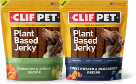 ClifPet Plant Based Jerky bags.