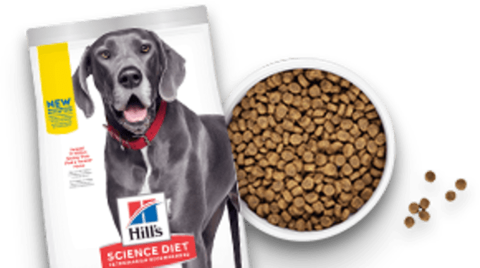 Bag of Hill's dog food