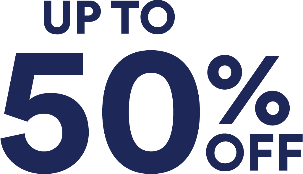 Up to 50 percent off