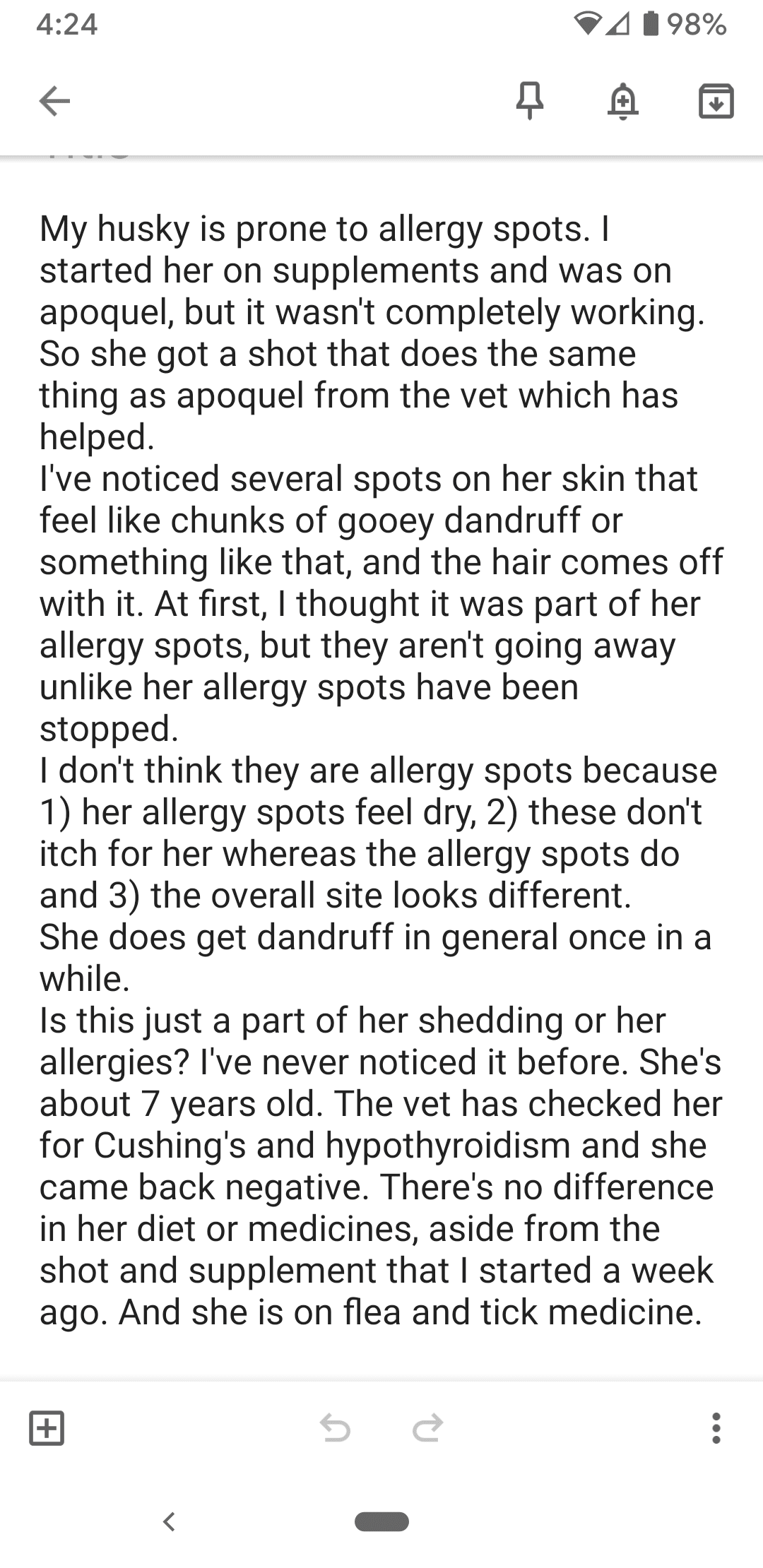 Question details sensitive content